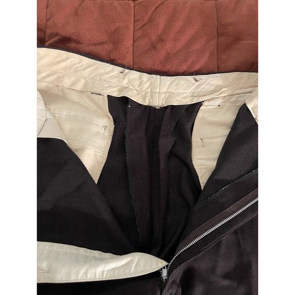 1958 Custom Tailored Siebler Clothes Twill Wool Men’s 37x33 Pants Navy & Brown - Picture 12 of 16